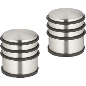Relaxdays Stainless Steel Door Stopper - Heavy, Non-slip, Set of 2 Relaxdays Stainless Steel Door Stopper - Heavy, Non-slip, Set of 2