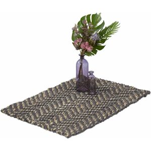 Alfombra de Yute Relaxdays - Diseño Zigzag Natural - Decoración Hogar Alfombra de Yute Relaxdays - Diseño Zigzag Natural - Decoración Hogar