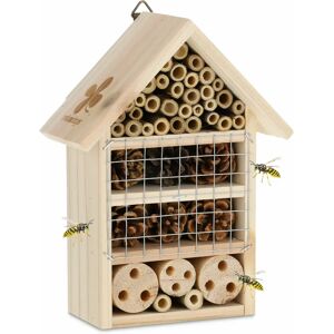 Relaxdays Insect Hotel - Natural Wood 24x18x9 cm Relaxdays Insect Hotel - Natural Wood 24x18x9 cm