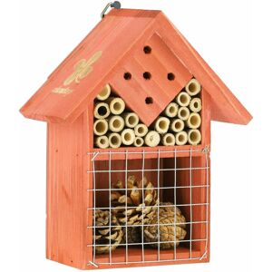 Relaxdays 10042965 Insect Hotel - House-shaped, FSC wood, Orange Relaxdays 10042965 Insect Hotel - House-shaped, FSC wood, Orange