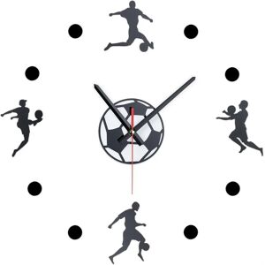 RELAXDAYS Wall Clock DIY Soccer 3D, 50-100cm, Kids Room RELAXDAYS Wall Clock DIY Soccer 3D, 50-100cm, Kids Room