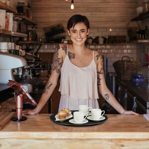 Relaxdays Black Round Tray Set - 2pcs, 45cm, Non-Slip, Restaurant Bar Relaxdays Black Round Tray Set - 2pcs, 45cm, Non-Slip, Restaurant Bar