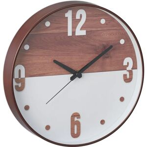 Relaxdays 10043173 Wall Clock - Modern, Wooden Dial, 29.5cm Relaxdays 10043173 Wall Clock - Modern, Wooden Dial, 29.5cm