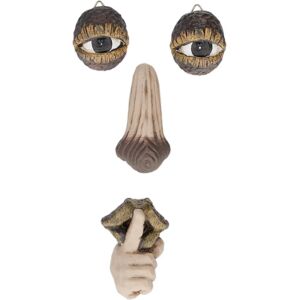 RELAXDAYS Tree Face Decor - 4 pcs Outdoor Garden Art RELAXDAYS Tree Face Decor - 4 pcs Outdoor Garden Art