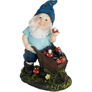 Relaxdays Garden Gnome with Mushrooms - Weather Resistant - 14.5x10.5x7cm - Resin Figur Relaxdays Garden Gnome with Mushrooms - Weather Resistant - 14.5x10.5x7cm - Resin Figur