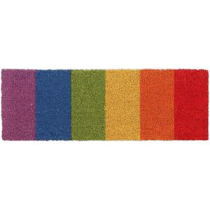 Relaxdays Coconut Door Mat Rainbow 75x25cm Indoor Outdoor Relaxdays Coconut Door Mat Rainbow 75x25cm Indoor Outdoor