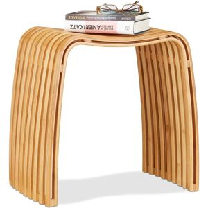 Relaxdays Bamboo Square Stools - 2 pcs Relaxdays Bamboo Square Stools - 2 pcs