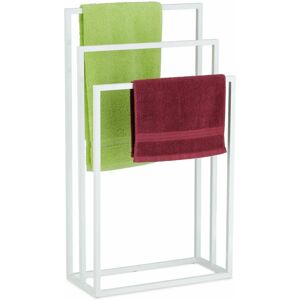 Relaxdays White Steel 3-tier Towel Holder - Towel holder Relaxdays White Steel 3-tier Towel Holder - Towel holder