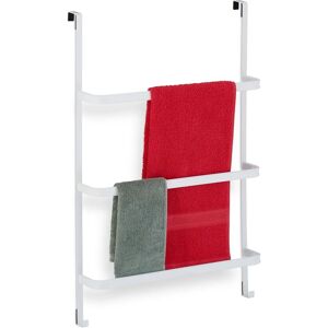 Relaxdays White Door Towel Rack - Bathroom Accessory Relaxdays White Door Towel Rack - Bathroom Accessory