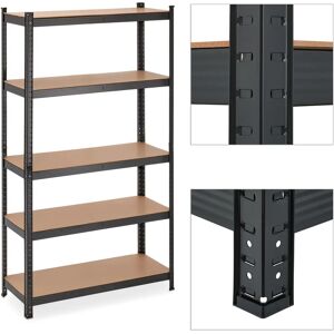Relaxdays Steel Shelf 180x100x30cm - Heavy Duty Storage Unit Relaxdays Steel Shelf 180x100x30cm - Heavy Duty Storage Unit