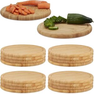 RELAXDAYS Bamboo Round Cutting Boards - 18 pcs - Kitchen Accessories RELAXDAYS Bamboo Round Cutting Boards - 18 pcs - Kitchen Accessories