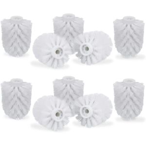 Relaxdays Toilet Brush Replacement Heads - 10 Pack, 9.5mm Thread Relaxdays Toilet Brush Replacement Heads - 10 Pack, 9.5mm Thread