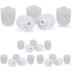 RELAXDAYS Bathroom Brush Replacement Heads - 20 pcs, White RELAXDAYS Bathroom Brush Replacement Heads - 20 pcs, White