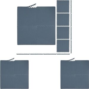 Relaxdays - Goma Floor, 60x60 cm, 16 Puzzle Mats with Border, EVA Rubber, 3m² - Fitness Mat Relaxdays - Goma Floor, 60x60 cm, 16 Puzzle Mats with Border, EVA Rubber, 3m² - Fitness Mat
