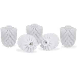 Relaxdays Toilet Brush Replacement Heads - 10 pcs, White, 9.5mm Thread Relaxdays Toilet Brush Replacement Heads - 10 pcs, White, 9.5mm Thread