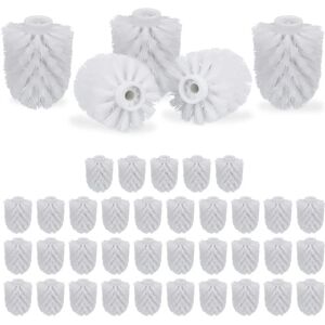 Relaxdays Toilet Brush Replacement Heads - 40 pcs - White Relaxdays Toilet Brush Replacement Heads - 40 pcs - White