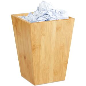 Relaxdays Bamboo Waste Bin Set 4 Rectangular Natural - Waste Bin Relaxdays Bamboo Waste Bin Set 4 Rectangular Natural - Waste Bin