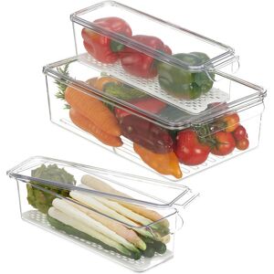 Relaxdays Set 3 - Refrigerator Organizer Relaxdays Set 3 - Refrigerator Organizer