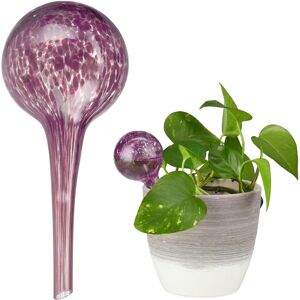 Relaxdays Plant Watering Globes - 10 pcs - Glass, Purple - Indoor/Outdoor Plant Care Relaxdays Plant Watering Globes - 10 pcs - Glass, Purple - Indoor/Outdoor Plant Care