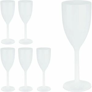 Relaxdays Feestspel - Onbreekbare plastic wijnglazen Relaxdays Feestspel - Onbreekbare plastic wijnglazen
