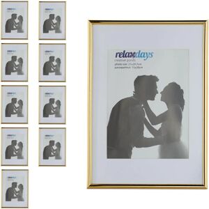 Relaxdays Set 10 Classic Photo Frames with Passepartout - Photo 20x30/15x20 cm Relaxdays Set 10 Classic Photo Frames with Passepartout - Photo 20x30/15x20 cm