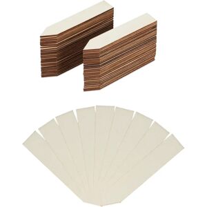 Relaxdays - 240 Plant Markers - Wooden, Natural, Herb Markers Relaxdays - 240 Plant Markers - Wooden, Natural, Herb Markers