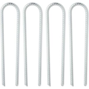 Relaxdays Garden Stakes - U-Shaped, Zinc-Coated Iron, 30x7x1cm Relaxdays Garden Stakes - U-Shaped, Zinc-Coated Iron, 30x7x1cm