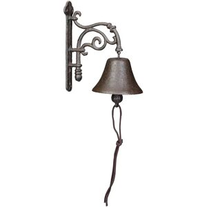 Relaxdays Cast Iron Wall Bell - Vintage Garden Decor Relaxdays Cast Iron Wall Bell - Vintage Garden Decor