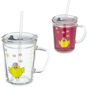 Relaxdays Baby Duckling Set - Childrens Glasses 400ml Relaxdays Baby Duckling Set - Childrens Glasses 400ml