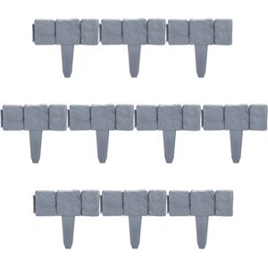 Relaxdays Garden Border Set - Stone Effect, 40 Pieces Relaxdays Garden Border Set - Stone Effect, 40 Pieces