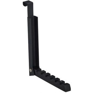 Relaxdays Foldable Door Hook 6 Hangers Metal Wood Black - Clothes Hanger Relaxdays Foldable Door Hook 6 Hangers Metal Wood Black - Clothes Hanger