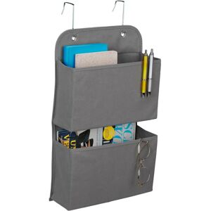 Relaxdays Wall Organizer - 2 Compartments - Gray Relaxdays Wall Organizer - 2 Compartments - Gray