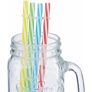Relaxdays 10046138 Cup Set 4 Glasses with Lids & Straws Relaxdays 10046138 Cup Set 4 Glasses with Lids & Straws