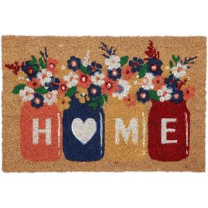 Relaxdays Coco Door Mat - Floral Non-slip Welcome Mat Relaxdays Coco Door Mat - Floral Non-slip Welcome Mat