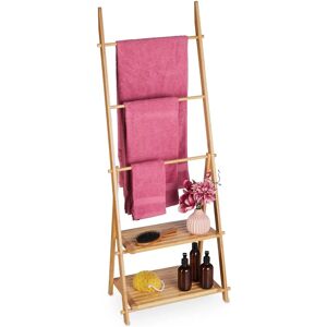 RELAXDAYS Bamboo Towel Stand - Space-saving, Foldable, 3 Bars RELAXDAYS Bamboo Towel Stand - Space-saving, Foldable, 3 Bars
