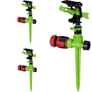 Relaxdays Garden Sprinkler Set - Adjustable 360° Impulse Sprayers for Large Areas Relaxdays Garden Sprinkler Set - Adjustable 360° Impulse Sprayers for Large Areas