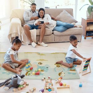 Relaxdays Baby Play Mat - Thick, Reversible, Multicolor Relaxdays Baby Play Mat - Thick, Reversible, Multicolor