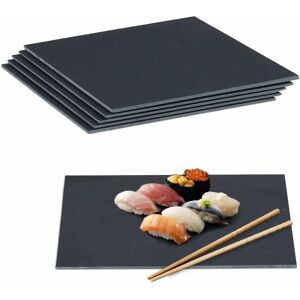 Relaxdays Slate Serving Dish - Set of 6 Relaxdays Slate Serving Dish - Set of 6