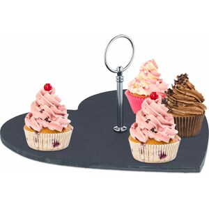 Relaxdays Heart-Shaped Slate Serving Dish - Special Occasion Relaxdays Heart-Shaped Slate Serving Dish - Special Occasion