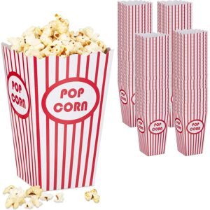 Relaxdays Popcorn Bags Set 100 Retro Cinema Style Relaxdays Popcorn Bags Set 100 Retro Cinema Style