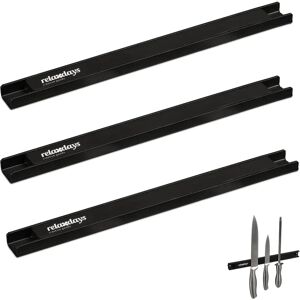 RELAXDAYS Steel Magnetic Tool Bars Set - 30cm Wall Mount - Kitchen, Workshop, Office RELAXDAYS Steel Magnetic Tool Bars Set - 30cm Wall Mount - Kitchen, Workshop, Office