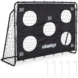 Relaxdays Portería con Lona Precisión - Arco Fútbol - Acero Relaxdays Portería con Lona Precisión - Arco Fútbol - Acero