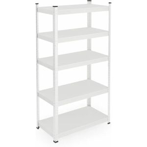 Estantería metálica Relaxdays 150 x 75 x 30 cm - Resistente, 5 baldas ajustables Estantería metálica Relaxdays 150 x 75 x 30 cm - Resistente, 5 baldas ajustables
