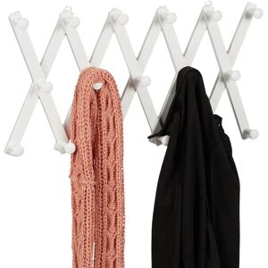 Relaxdays Wall Hanger Extensible, 17 Hooks - White - Wall Hanger Relaxdays Wall Hanger Extensible, 17 Hooks - White - Wall Hanger
