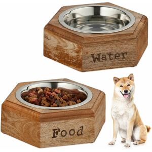 Relaxdays Dog/Cat Bowl - Elevated Stainless Steel 1L Relaxdays Dog/Cat Bowl - Elevated Stainless Steel 1L