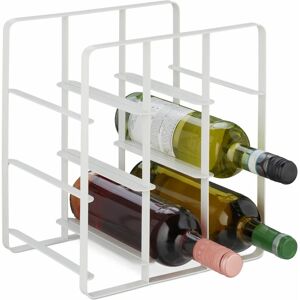 Relaxdays Wine Rack - Holds 9 Bottles - Modern Iron Design Relaxdays Wine Rack - Holds 9 Bottles - Modern Iron Design