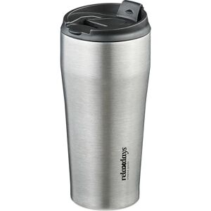 Relaxdays Stainless Steel Travel Mug - Keeps Drinks Hot or Cold Relaxdays Stainless Steel Travel Mug - Keeps Drinks Hot or Cold