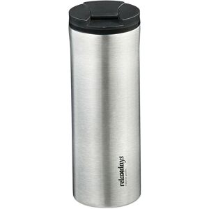 Relaxdays Stainless Steel Thermal Mug - 400 ml - Keeps Drinks Hot or Cold Relaxdays Stainless Steel Thermal Mug - 400 ml - Keeps Drinks Hot or Cold