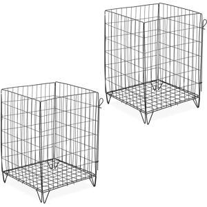 Relaxdays Steel Mesh Garden Compost Bin - Set of 2 - 120L Relaxdays Steel Mesh Garden Compost Bin - Set of 2 - 120L