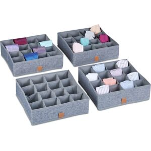 Relaxdays Model 10048051 Drawer Organizer - Gray Relaxdays Model 10048051 Drawer Organizer - Gray